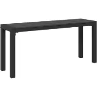 vidaXL Banc de jardin noir 100 x 28 x 45 cm en acier