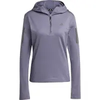 Adidas Femme Own The Run Hivernal à Capuche Demi-Fermeture Éclair Preloved Violet