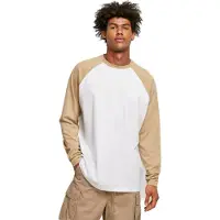 Urban Classics Organic Oversized Raglan Long Sleeve T-shirt Blanc 4XL Homme