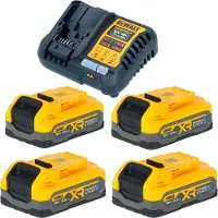 DeWalt DCB 1104 S4 Kit de démarrage sans fil avec chargeur rapide + 4x batterie Powerstack 18 V 3,5 Ah