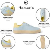Tamaris 23723 Chaussures à lacets de femme - chaussures basses sportives bleues NEU