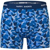 Happy Shorts Boxers 'Happy' bleu marine / bleu roi / bleu-gris