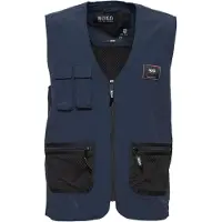 INDICODE JEANS Gilet 'Piet' bleu marine / noir