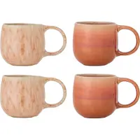 Bloomingville Ensemble de 4 tasses roses Roselyn