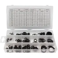 Toolland ASSORTIMENT DE JOINTS TORIQUES EN CAOUTCHOUC NITRILE, MÉTRIQUES - 225