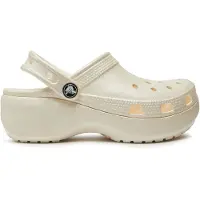Crocs Chaussures Classic Platform Glitter Clog W Chalk 2072410WV