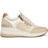 Tamaris Baskets basses beige / crème / or