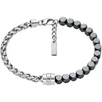 Diesel Bracelet anthracite / argent