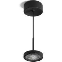 Sigor Suspension , Nivo, dimmable, Noir, Salon / séjour, Aluminium, Moderne
