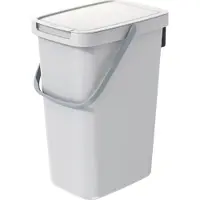 Prosperplast Poubelle de tri sélectif 12l Keden Systema Q couleur gris cendré