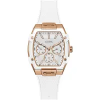 GUESS Montre à affichage analogique 'Phoenix' cuivre / blanc