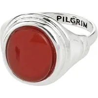 Pilgrim Bague 'Lyndon' rouge rubis / argent