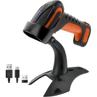 Tera Scanner di Codici a Barre Industriale Senza Filo Pro Extreme Performance (Codes à barres 1D, Codes à barres 2D), Lecteur de codes barres, Orange, Noir