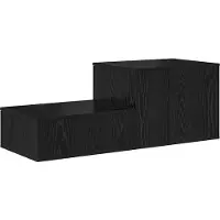 vidaXL Armoire de rangement Chêne noir 127 x 41 x 40 cm
