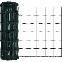 vidaXL Clôture Euro avec socle en béton, 10 x 0,6 m, en acier revêtu de PVC