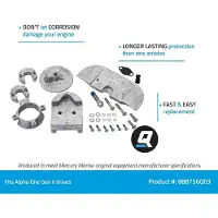 Quicksilver Alpha 97-888756Q03 Anode pour bateau Alpha