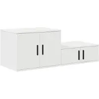 vidaXL Armoire de rangement Blanc 108 x 41 x 40 cm Bois d'ingénierie