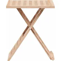 vidaXL Table basse pliante 33X33X40,5 cm en bois de noyer massif Lumarko