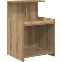 vidaXL Cabinet de chevet 2 pcs chêne artisanal 40 x 35 x 60 cm