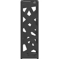 vidaXL Porte-parapluie Noir 15,5 x 15,5 x 49 cm Métal
