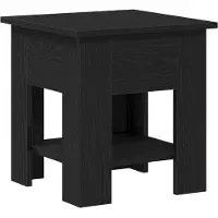 vidaXL Table Basse Chêne Noir 40X40X42 Cm En Bois d'Ingénierie Lumarko !