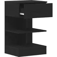 vidaXL Cabinet de chevet 2 pcs Chêne noir 40 x 35 x 65 cm