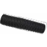 vidaXL Clôture hexagonale grise 0,6 x 10 m en PVC