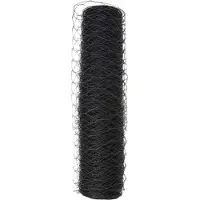 vidaXL Clôture hexagonale Gris 0,4 x 25 m PVC