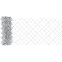 vidaXL : Clôture en fil métallique soudé avec base en béton, 25 x 0,4 m, couleur argent