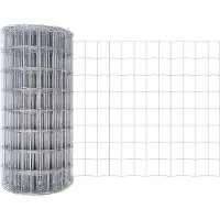 vidaXL Clôture Euro 0,4 x 25 m fer revêtu de PVC