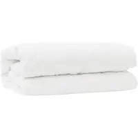 vidaXL Ensemble couette et oreiller 2 pcs blanc microfibre
