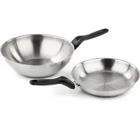 Barazzoni 278109032, Poêle + casserole, Noir, Argent