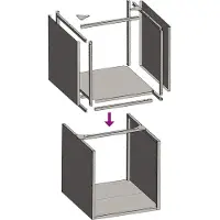 vidaXL Étagère à bois de chauffage Anthracite 40x40x40 cm Acier laminé à froid