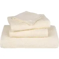vidaXL Serviettes de sauna 2 pcs crème 80x200 cm 360 g/m² 100% coton