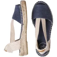 Toni pons Sandales 'Elora-V' beige / bleu denim