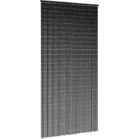 vidaXL Rideau de porte anti-insectes gris foncé 90x220 cm bambou