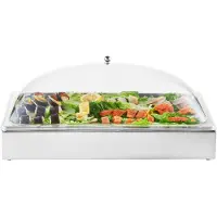 Vevor Saladette Réfrigérée à Poser avec 1 Plateau de Service en Acier Inoxydable