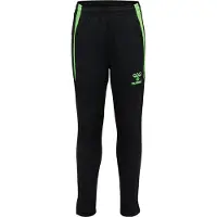 Hummel Pantalon de survêtement - hmlLead - Black/Green Gecko - - 8 ans (128) - Pantalon - Coton