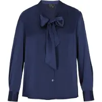Faina Chemisier bleu marine