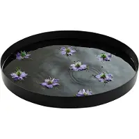 Ebuy24 Wat bassin miroir ø57cm noir.