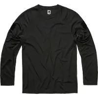 Brandit T-shirt manches longues de - Top à manches longues et séchage rapide - S - 5XL - pour Homme - noir - Taille 4XL