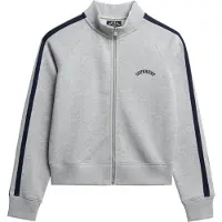 Superdry Essential Logo Track Full Zip Sweatshirt Gris XS Femme