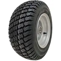 Wanda 16x6.50-8 Grass Lawnmower Wheel 4ply P332 Tyre Steel Rim 25mm Bearings