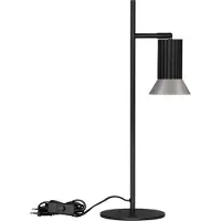 Lyora Lampe de table design Luvia noir avec bronze
