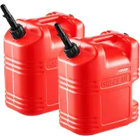 Vevor Bidon Essence 19 L Bidon Carburant Lot de 2 avec Bec Verseur