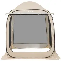 Vevor Tente Moustiquaire avec Auvent 182,5x182,5x220 cm Abri Moustiquaire Pop Up 4-6 Personnes Tente Pliante Portable pour Jardin