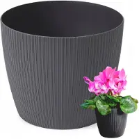 Neogard Pot de fleurs MAGNOLIA ECO Ø 22 cm, Anthracite (22 x 17.70 cm)