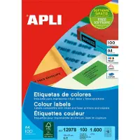 APLI Etiketten rot 105,0X37,0 100 Blatt
