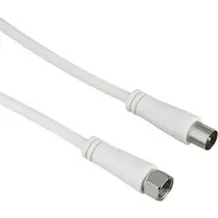 Hama Câble de raccordement SAT, fiche F (90 dB, Câble d'antenne)