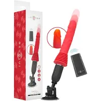 Intense Cynthia - vibromasseur à ventouse à va-et-vient (rouge)